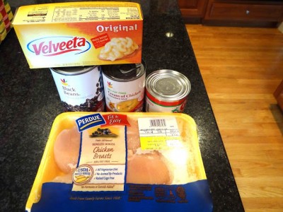 Crockpot Cheesy Chicken Casserole with Velveeta Block Cheese! - The ...