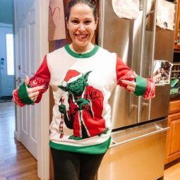 Ugly Christmas Sweater- My Ugly Yoda Christmas Sweater!