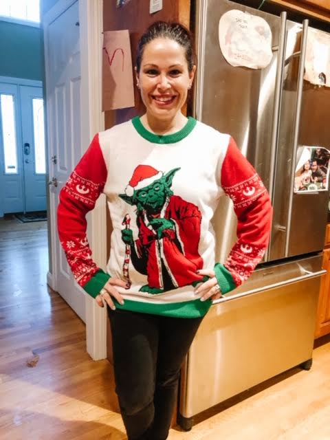 Ugly Christmas Sweater- My Ugly Yoda Christmas Sweater!